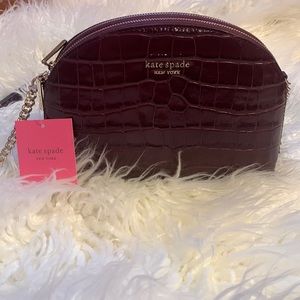 NWT Kate Spade Spencer Croc Crossbody bag